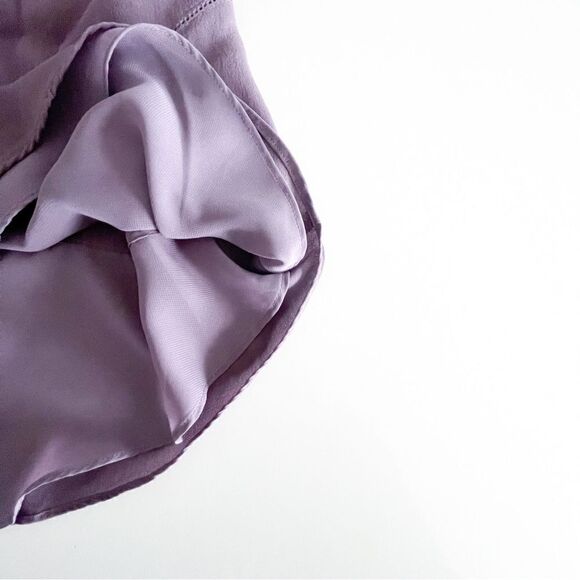 Wilfred Silk Vignette Dress Lilac Purple Sleeveless Women's 00 Mini V-Neck - Picture 10 of 10